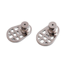 Premium Gold Plated Earring Stabilizers Mesh-Silver Style 1