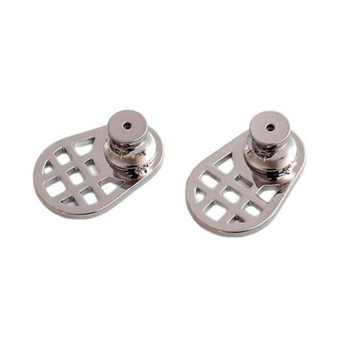 Premium Gold Plated Earring Stabilizers Mesh-Silver Style 1