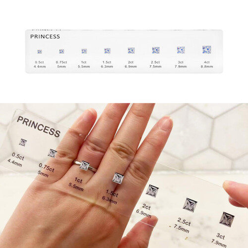 Professional Acrylic Ring Sizing Tool Precise-Oval diamond 2