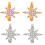 Stylish Earphone Cuff Comfortable Earphone Clip Star Shape-Gold 2