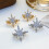 Stylish Earphone Cuff Comfortable Earphone Clip Star Shape-Gold 5