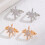 Stylish Earphone Cuff Comfortable Earphone Clip Star Shape-Gold 6