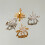 Stylish Earphone Cuff Comfortable Earphone Clip Star Shape-Gold 7