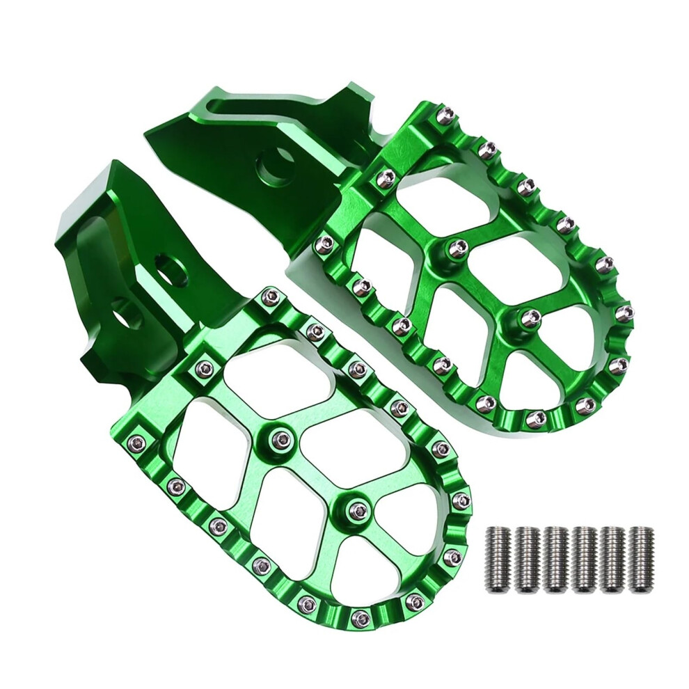 Motorcycle Foot Pegs With Antislip Surface For Surron Ultra Bee Offroad, 150Kg Load Capacity, Green 9426802806311