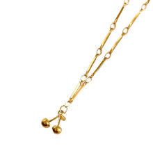 Unique Design Neck Chain Adjustable Necklace-Golden cherry