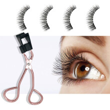 Gene magnetice, reutilizabile Quantum Soft cu aplicator pentru stil Manga-eye, fără lipici, hipoalergenice, ultra-ușoare, gene false pentru