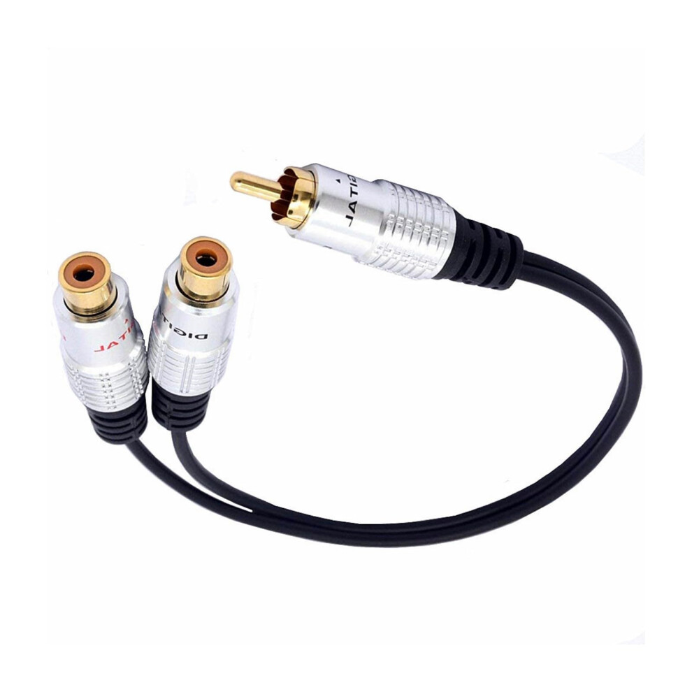 Portable Splitter Cable 1Female To 1Female, Short Wire, Goldplated Connectors, Audio Splitter Cord 9119770674975