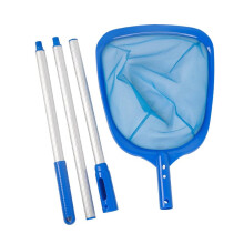 Swimming Pool Cleaning Net with Heavy Duty Mesh and Aluminum Telescopic Pole for Leaves