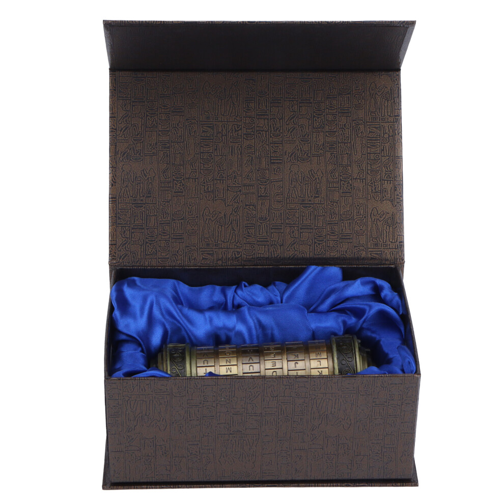 Change Password Da Vinci Code Mini Cryptex Lock, High Quality Material For Long Service Life, Romantic Collectible For Special Occasions 9554910922033