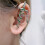 Practical Sturdy Alloy Snake Ear Accessory Jewelry-Silver 7