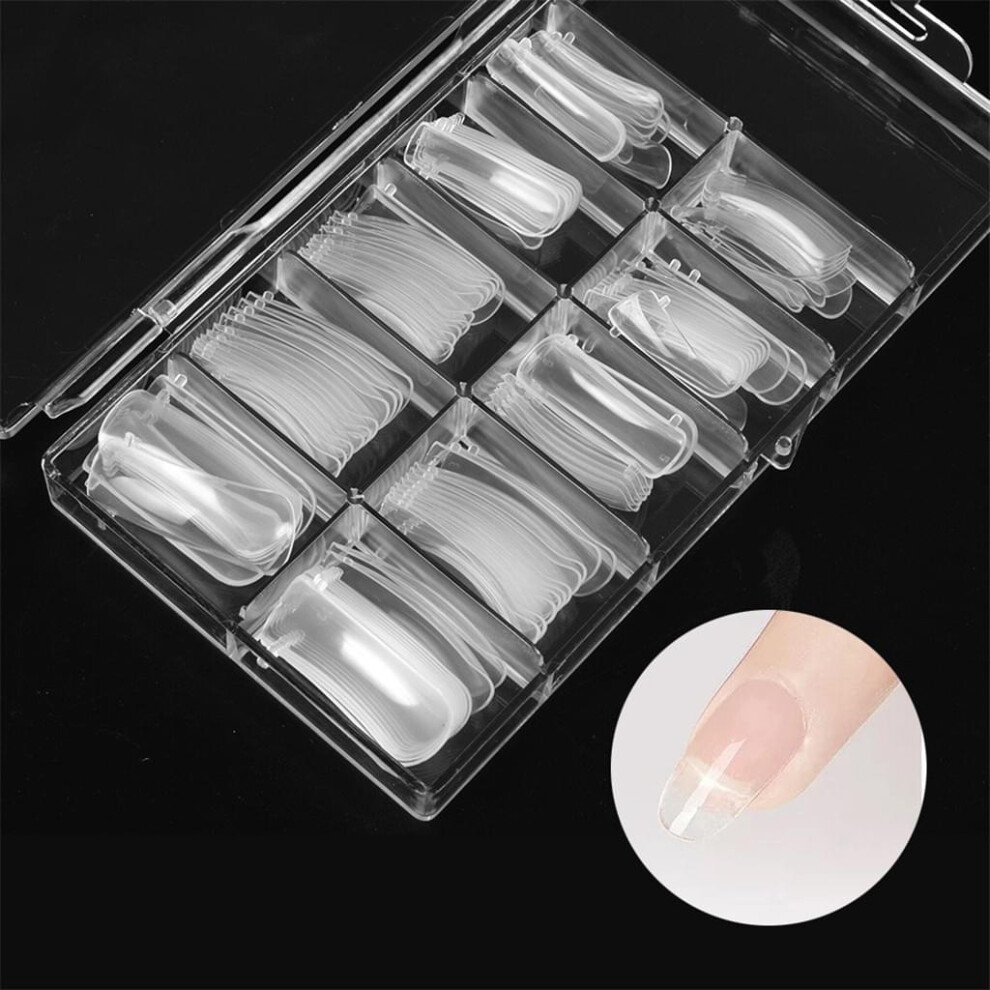 Artificial Nail Enhancements, Dual Nail Form Set Enables Professional-grade Manicures At Home Or Salon, Reusable Plastic Forms For Gel Extensions,