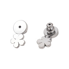 Nonslip Earring Anchors Gold Silver Silicone-Silver Flowers