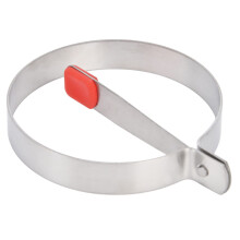 Egg Rings NonStick Silicone with Stainless Steel Handle for Omelets Pancakes Kitchen Restaurant
