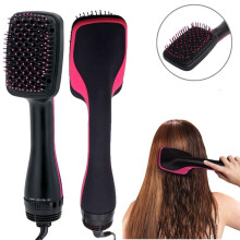 2-in-1 Haarbürste für mehr Volumen und zum Trocknen, mit negativer Ionen-Technologie, Anti-Frizz-Technologie, Keramik-Titan-Zylinder, Styling und