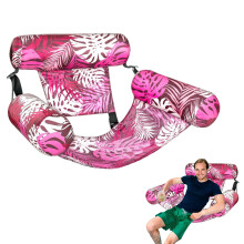 Pool Float for Adults with LeakProof Inflatable Hammock Chair, Durable PVC Lounge for Lake Beach