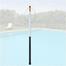 Pool Rescue Pole 18ft Fiberglass Telescopic Lifesaving Pole with Hook for Swimming Pools Boats