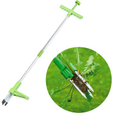 Herramienta extractora de maleza sin necesidad de agacharse, herramienta manual desbrozadora de pie con diseño de 3 garras para la eliminación de