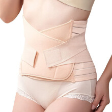 Cinta de compressão ajustável em malha respirável para suporte abdominal pós-parto, fortalecimento do core, cinta abdominal e suporte lombar.