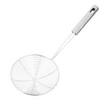 Stainless Steel Spider Strainer with Long Handle for Frying Noodles and Quick Oil Filtering