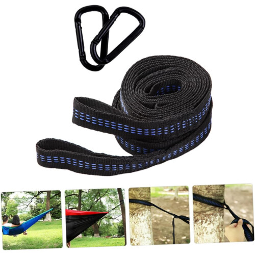 Hammock Tree Straps Hanging Kit with Durable Polyester,  Weight Capacity and Quick Tree Setup 2