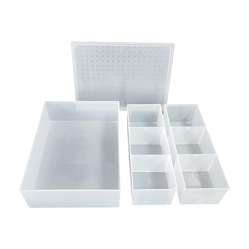 Space Saving Stackable Clear Plastic Storage Containers-4Pcs 7696001109021