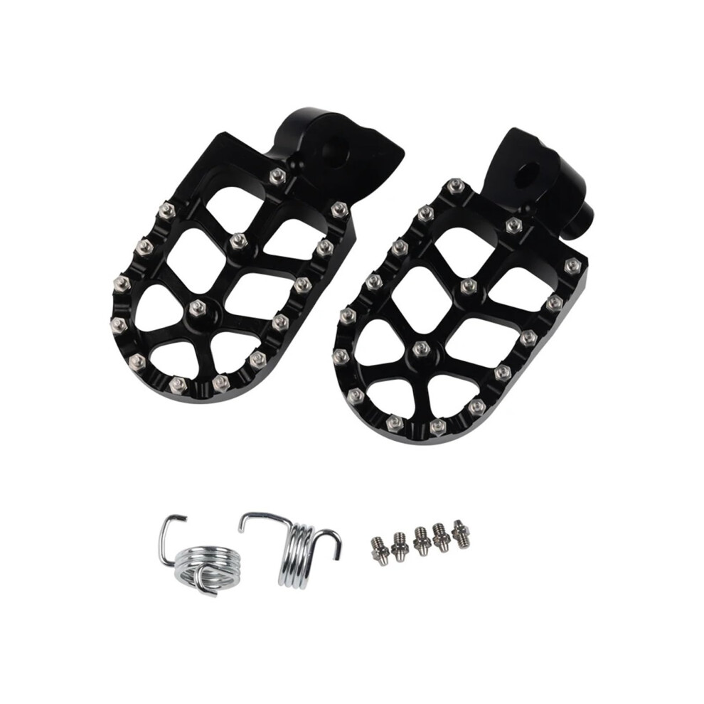 Motorcycle Foot Pegs Cnc Aluminum For Yamaha Yz Wr Yzf Wrf Enhanced Grip 150Kg Load Black 9119770677198