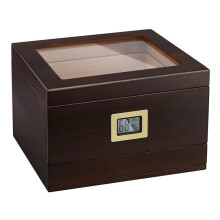 Cedar Wood Cigar Humidor for 5060 Cigars with Hygrometer, Storage Box Gift for Lovers