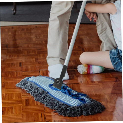 Mop Handle Replacement Clip with Universal Pole Clamp Adapter for Easy Floor Cleaning 1