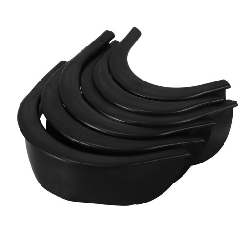6pcs Pool Table Pockets Durable Black Plastic Billiard Hole Liners American Style Replacement