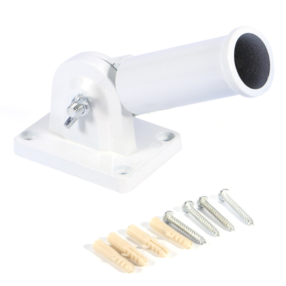 Flag Pole Bracket Multi Position Flagpole Mount Heavy Duty Marine Grade Stainless Steel Rust Proof Durable Wall Mountable Adjustable Holder For 1 Inch 9454554027395