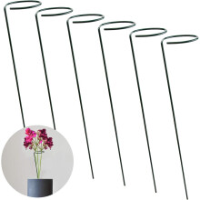 Tuteurs pour plantes de jardin, support à tige unique avec âme en acier et revêtement vert, tuteurs réutilisables et résistants aux intempéries
