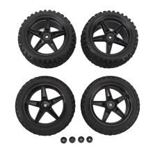 Pneus RC All Terrain com encaixe hexagonal de 12 mm, pré-colados, material de alta qualidade, efeito antiderrapante, pneus de borracha de alta