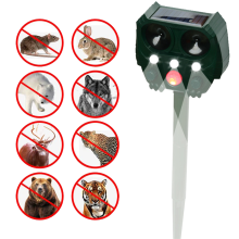 Garden Guardian, répulsif antiparasitaire ultrasonique solaire et USB avec détecteur de mouvement, étanche, pour l'extérieur, sensibilité