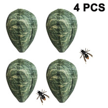 Easy To Assemble Cloth Wasp Nest Decoy Territorial Small Animal Effective Pest Deterrent For Various Outdoor Locations Realistic Appearance