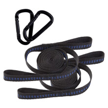 Heavy Duty Hammock Straps with Loops, TreeFriendly Swing Hanging Straps with Steel Buckles and Bag