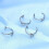 Imitation Lip Rings Without Piercing Clip-Five pointed star st 6