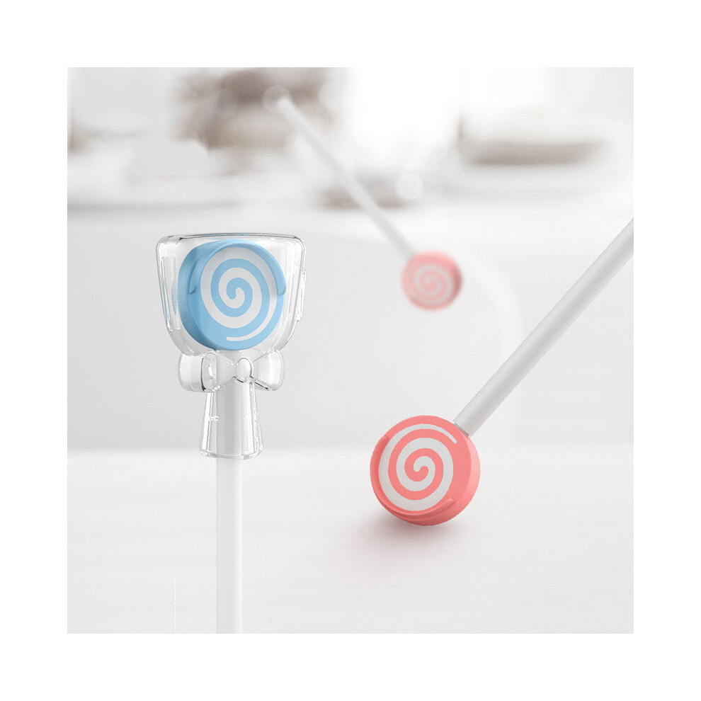 Cute Lollipop Kids Tongue Scraper, Orthodontic Munchies with Distinctive Design for Ages 2-8, Helps Freshen Bad Breath and Develop Good Hygiene