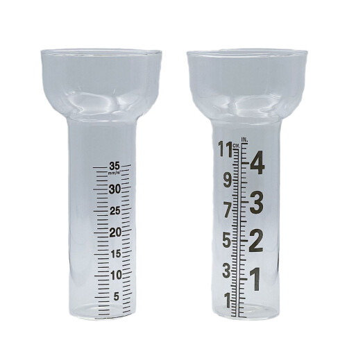 Strong Borosilicate Glass Rain Gauges Scratch-Flashlight No. 1 1