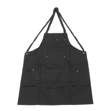 Strapazierfähige Canvas-Schürze für Damen und Herren, verstellbare Träger, gekreuztes Rückendesign, Werkzeugtaschen, Werkstattschutz,