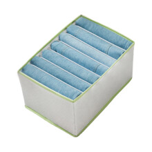 Organizzatori per cassetti dell'armadio, contenitori in rete lavabile per biancheria intima, calzini, magliette, jeans, cubi portaoggetti pieghevoli