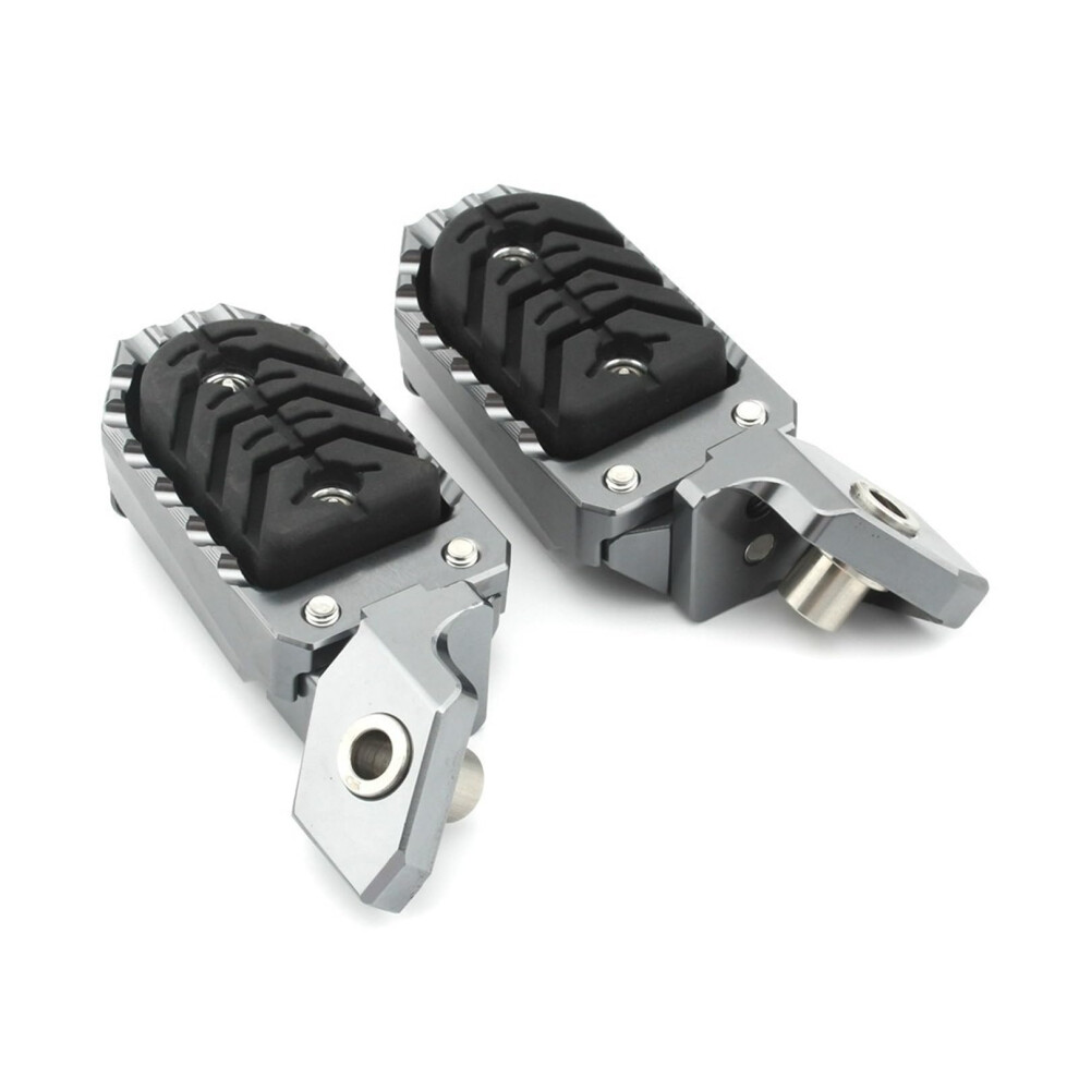 Cnc Billet Wide Antislip Foot Pegs With Comfortable Pedal For Bmw R1250gs R1200gs Adventure Gray 9189345579257