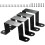 Heavy Duty Deck Fence Brackets for 4x4 Posts with Black Coating, Secure Outdoor Structures 3
