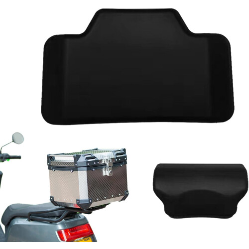 Motorcycle  Case Backrest Pad Shockproof PU Leather Rear Trunk Passenger Cushion 1