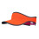 Chapeau de soleil léger avec trou pour queue de cheval,-Orange 1