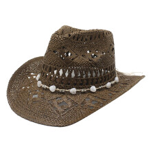 Chapeau de paille Vintage pour hommes, chapeau portable-marron M