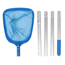 Pool Skimmer Net with Telescopic Adjustable Handle HeavyDuty Mesh for Pools Hot Tubs Fountains