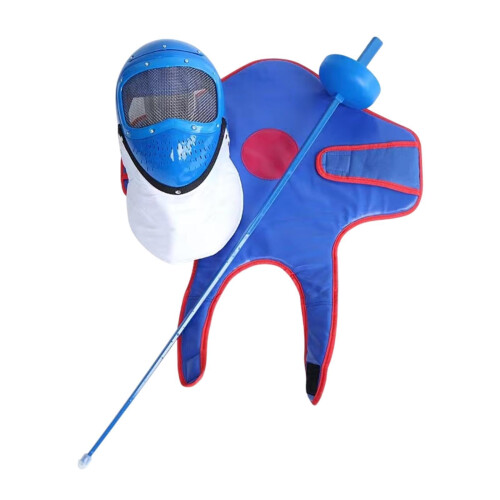 Fencing Sport Mask Practice Sword Set for Beginners - Protective Gear, Adjustable Size, Durable Material, Complete Set