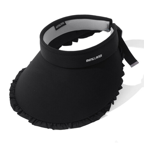 Chapeau de soleil queue de cheval, chapeau à séchage-Noir