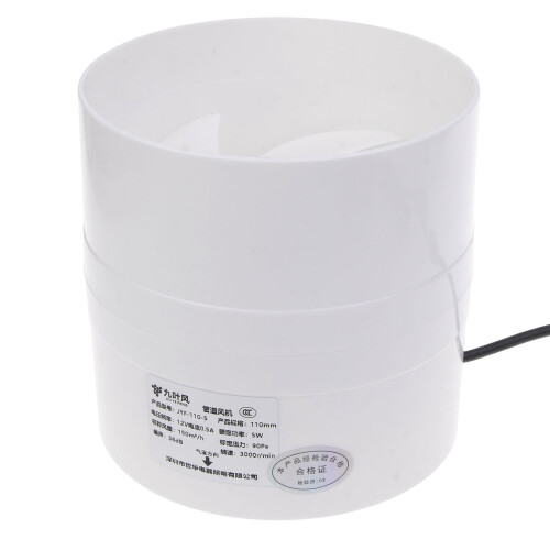 Powerful 12V 5W Inline Duct Ventilation Fan Suitable For