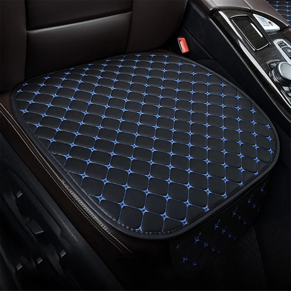 Car Seat Cover Pu Leather With Storage Pocket, Universal Antislip Protector Pad Bench Blue 9001264919061